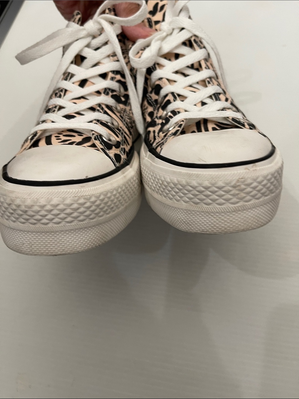CONVERSE ALL STAR HIGH TOP JUNGLE ART PRINT SNEAKERS WOMENS SIZE 7 - Picture 9 of 13
